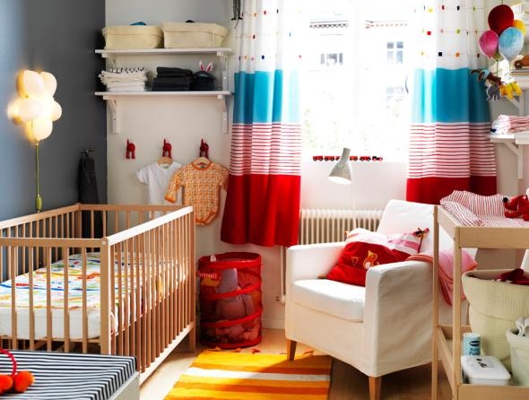 фото интерьера детской комнаты с мебелью икеа сниглар